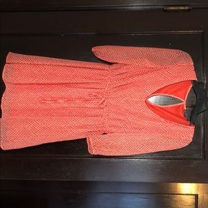 Coral Chevron mini dress, BeBop, size Small, NWOT